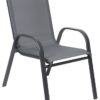 <p>Šedá stolička je vhodná pre vnútorné i vonkajšie použitie