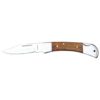 <p>Skladací vreckový nožík je vhodný na použitie napríklad pri rybárčení alebo hubárčení. Rukoväť nožíka je vyrobená z dreva a je mierne zaoblená