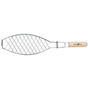 Opekač slúži na grilovanie rýb na miernom otvorenom ohni alebo grile. Rybu je potrebné vložiť medzi kovové strany opekača a následne ich zaistiť. Bez zaistenia vám pripravovaná ryba počas prípravy a otáčania vypadne. Konštrukcia je tvarom ryby prispôsobená a vďaka nej bude jedlo skvele opečené. Kovové časti sa počas grilovania zahrejú