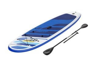 Standup paddleboard (SUP) je výbornou voľbou pre každého kto má rád zábavu na vode. Použitie paddleboardu je jednoduché a rýchlo sa ho každý naučí ovládať. Zdravotné prínosy získané z plavenia sa na SUP doske sú obrovské! S úžasnou doskou Bestway® si spríjemnite horúce letné dni. Dosku oceníte pre jej jednoduché používanie a pohodlie nafukovacej súpravy Hydro Force ™ 10 Oceana Stand UP paddleboard Set. Od začiatku do konca budete milovať jednoduchosť použitia a funkcie