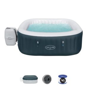 Bestway® Lay-Z-Spa® Ibiza AirJet je vírivka so systémom bublinkovej masáže so 140 tryskami. Vírivka sa vyznačuje extrémne odolnými stenami DuraPlus™ a automatickým vyhrievaním Freeze Shield™