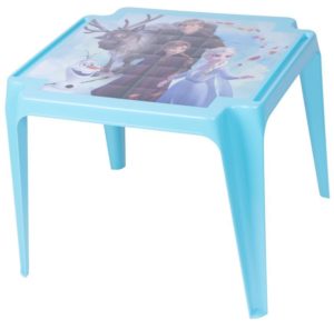 Kvalitný detský plastový stôl TAVOLO BABY Disney Frozen je určený na záhradu aj do detskej izby. Je vyrobený z kvalitného plastu