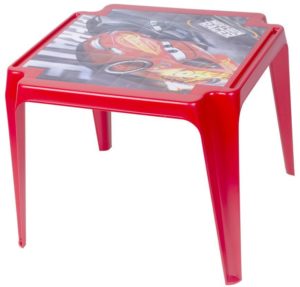 Kvalitný detský plastový stôl TAVOLO BABY Disney Cars je určený na záhradu aj do detskej izby. Je vyrobený z kvalitného plastu