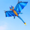 Drak BLUE DRAGON - modrý drak  160x130 cm
