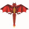 Drak RED DRAGON - červený drak  160x130 cm